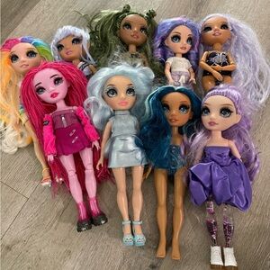 Rainbow High & Monster High Dolls Set